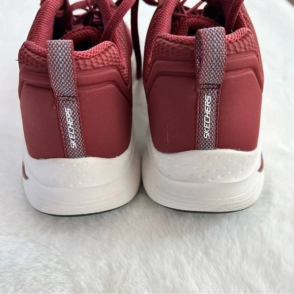Skechers Men's Arch Fit Titan Sneakers Burgundy Size 8.5 - Picture 15 of 16